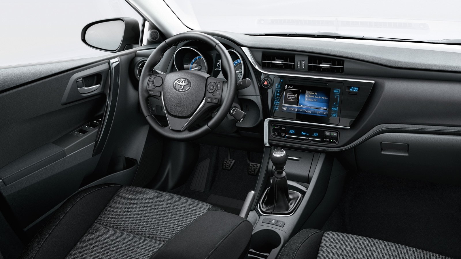 Toyota Auris interieur handgeschakeld